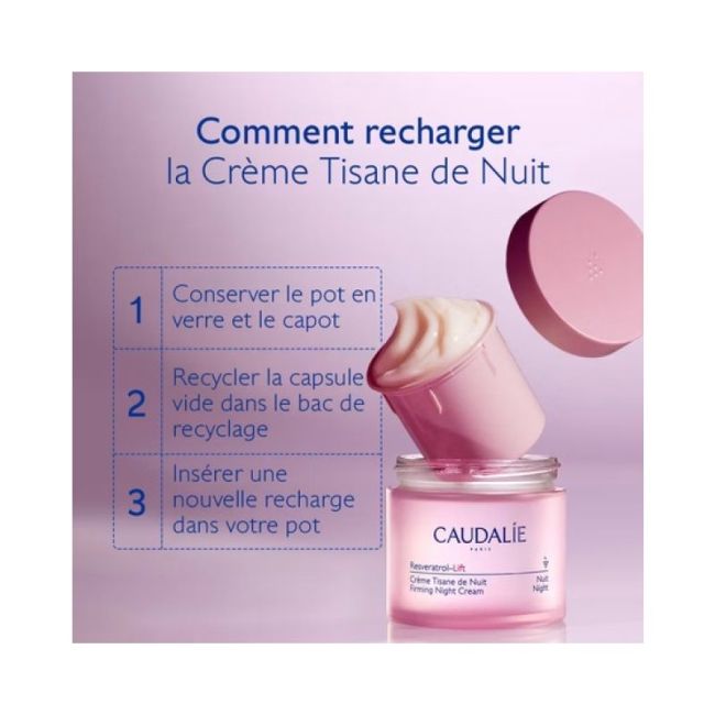 Caudalie Resveratrol-Lift Cr Tisane De Nuit Recharge/50Ml