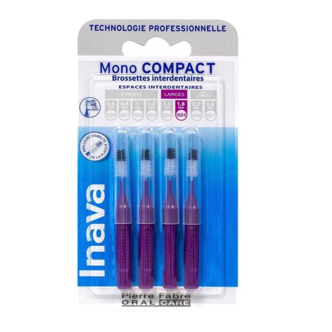 Inava Mono Compact Brossette Violet Blister/4