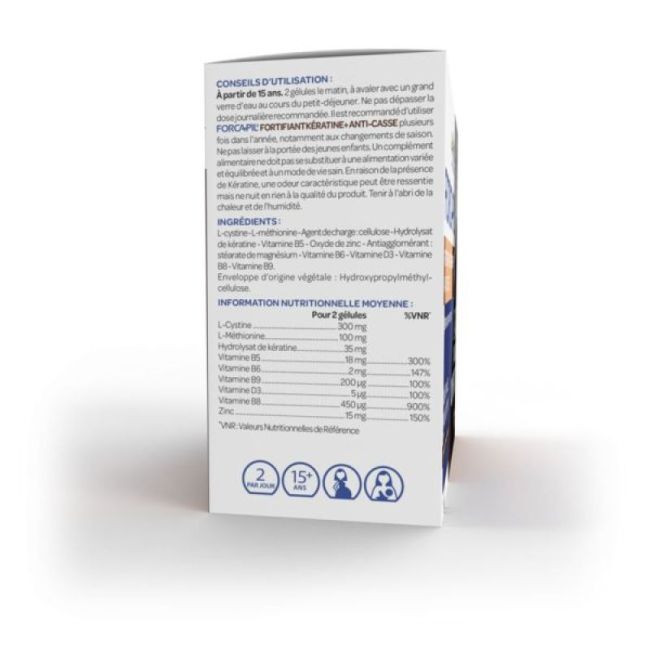 Forcapil Fortifiant + Keratine Gel Pilulier/180