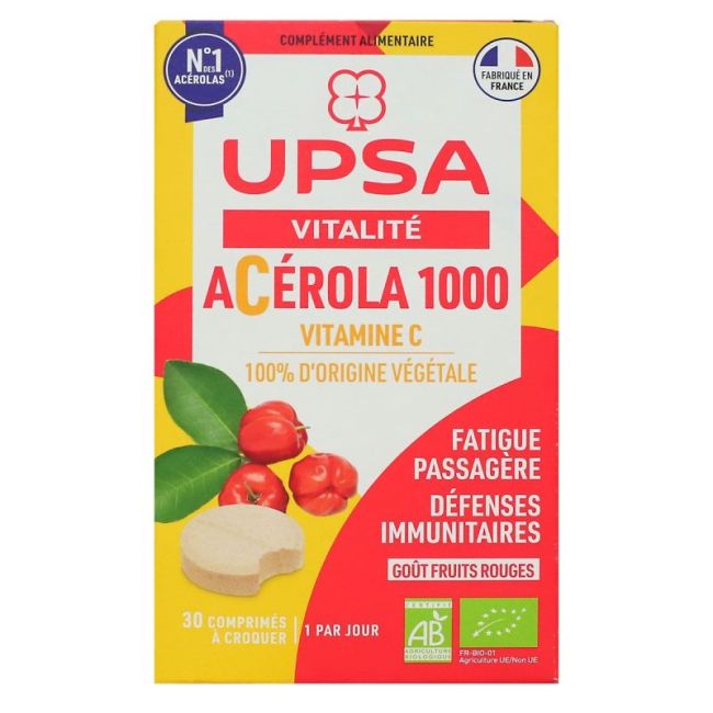 Upsa Acerola 1000 Bio Cpr A Croquer B/30