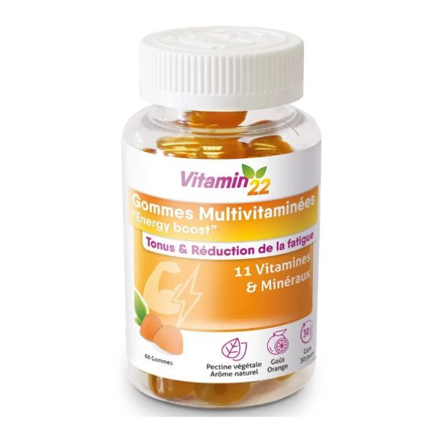 Vitamin'22 Gomme Multivitaminee Orange B/60