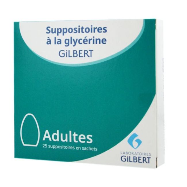 Suppositoire A La Glycerine Gilbert Suppos Adultes Sach/25