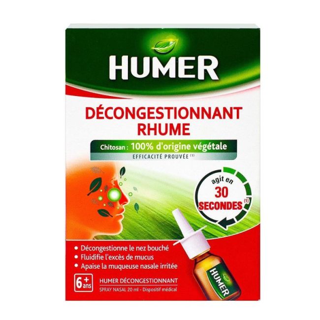 Humer Decongestionnant Rhume Spray Nasal Fl/20Ml