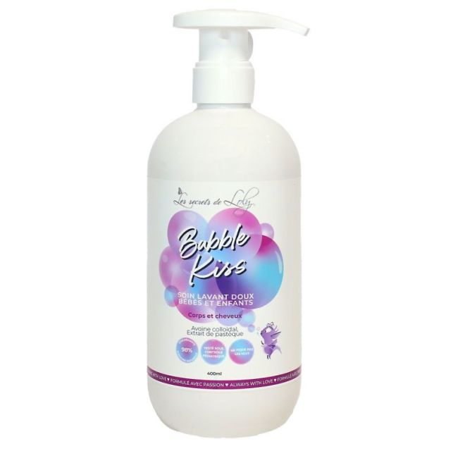 Les Secrets De Loly Bubble Kiss Gel Lavant Doux Bebe Enfant Fl Pompe/400Ml
