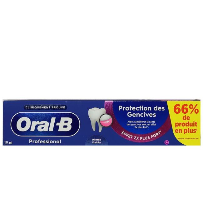 Oral B Professionnal Protection Des Gencives Dentifrice T/125Ml
