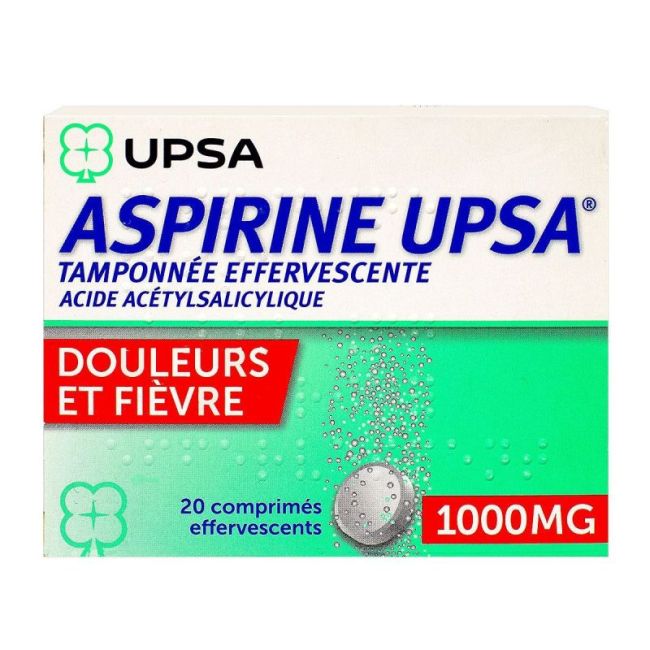 Aspirine Upsa Tamponnee Effervescente 1000 Mg Cpr Eff 2T/10