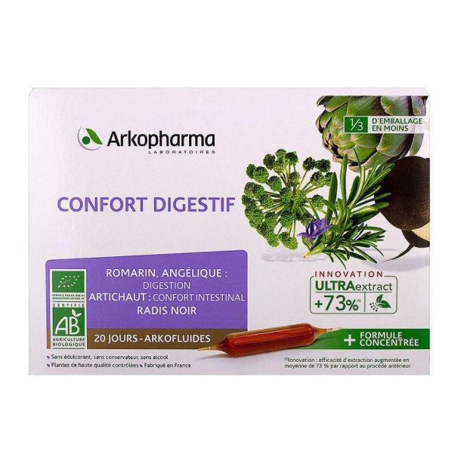 Arkofluide Bio Ultraextract S Buv Confort Digestif 20Amp/10Ml