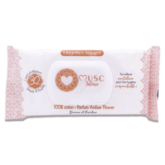 Musc Intime La Precieuse Lingette Intime Amber Flower Paquet/30