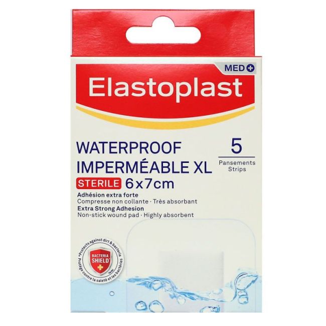 Elastoplast Med Waterproof Xl Pans 6X7Cm B/5