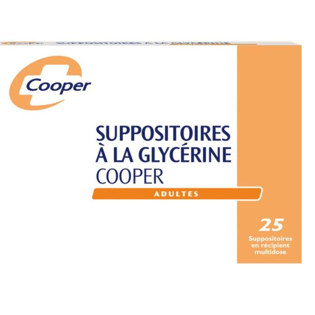 Suppositoires A La Glycerine Cooper Suppos En Recipient Multidose Adultes Sach/25