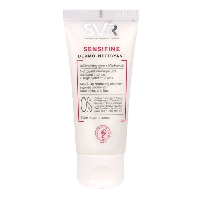 Svr Sensifine Dermonettoyant Lait Nettoyant Demaquillant Apaisant Intense Fl/55Ml