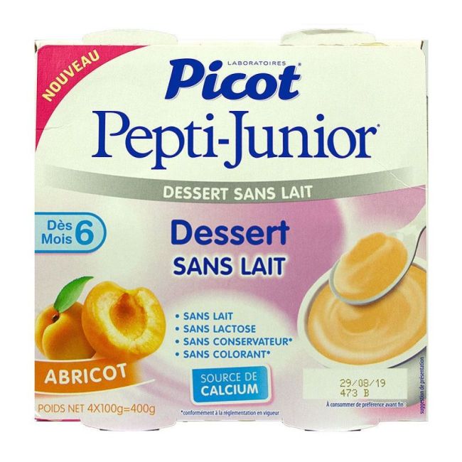 Picot Mon 1Er Dessert Sans Lait Cr Dessert Abricot 4Pots/100G