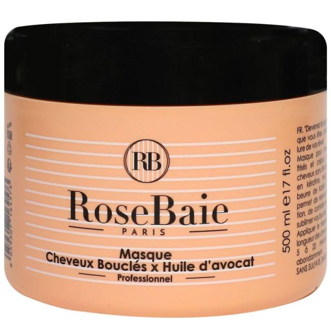 Rosebaie Masque Cheveux Boucles Pot/500Ml