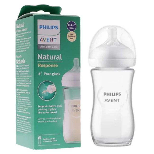 Avent Natural Response Biberon Verre 260Ml