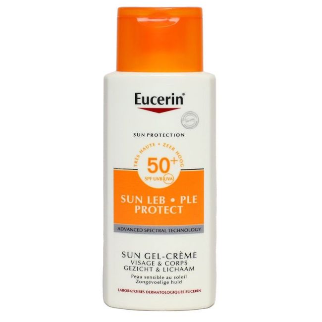 Eucerin Sun Leb Protect Spf50+ Cr Gel Corps Fl/150Ml