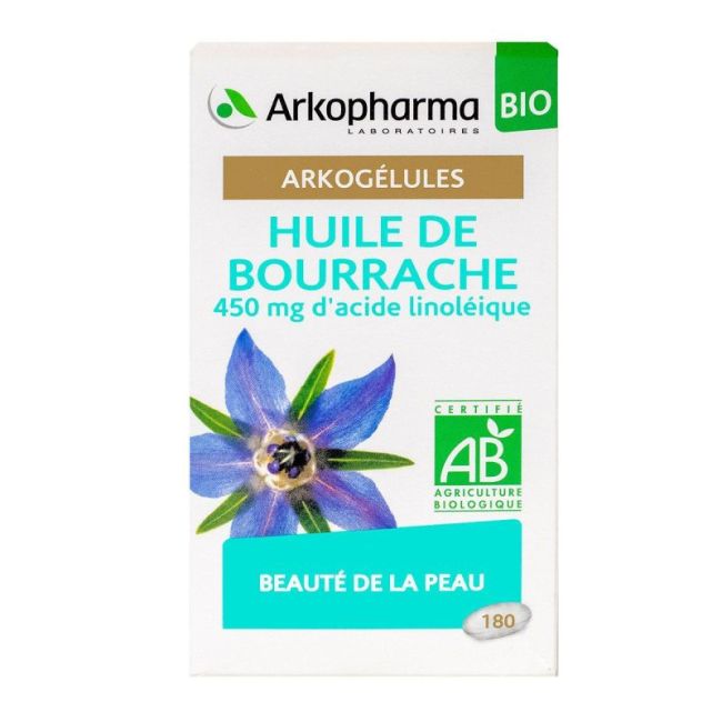 Arkogelules Huile De Bourrache Bio Caps Fl/180