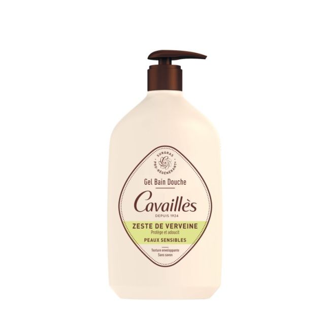 Cavailles Gel Bain Douche Zeste De Verveine Fl Pompe/1L