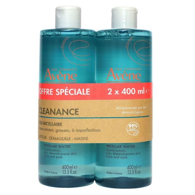 Avene Cleanance Eau Micellaire Yeux Et Visage 2Fl/400Ml