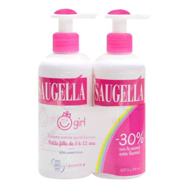 Saugella Girl Sav Liq Hygiene Intime 2Fl Pompe/200Ml