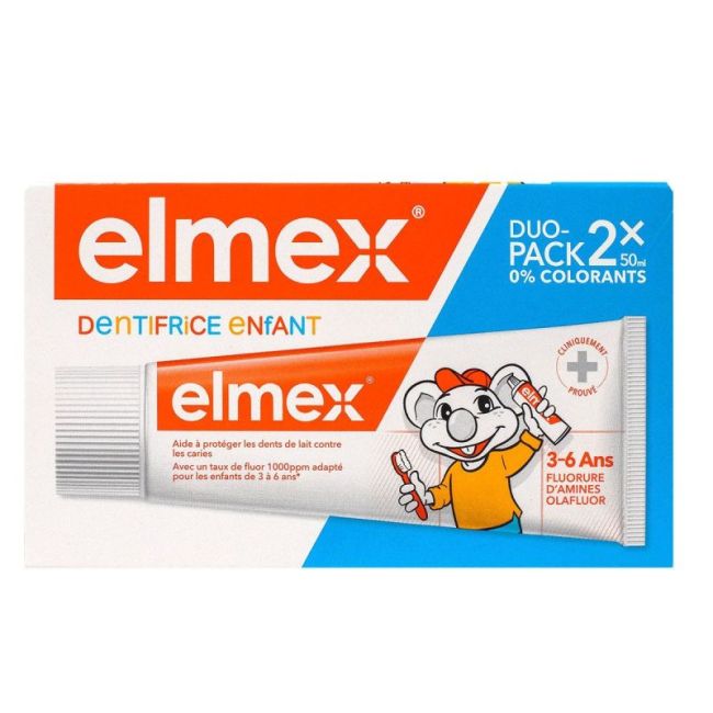 Elmex Enfant Dentifrice 3-6Ans 2T/50Ml