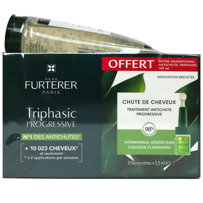 Rene Furterer Triphasic Progressive Serum Anti-Chute 8Fl/5,5Ml+Shamp 100Ml