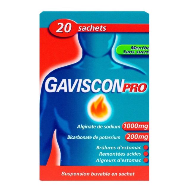 Gavisconpro Susp Buv En Sachet Menthe 20Sach/10Ml