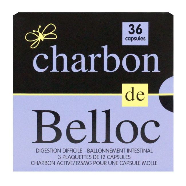 Charbon De Belloc 125 Mg Caps Molle Plq/36